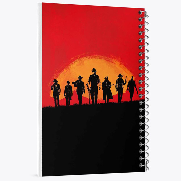 دفتر مشق 100 برگ خندالو طرح رد دد Red Dead کد 10291