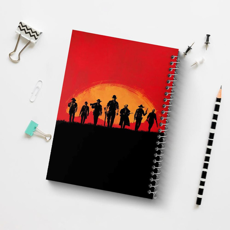 دفتر مشق 100 برگ خندالو طرح رد دد Red Dead کد 10291