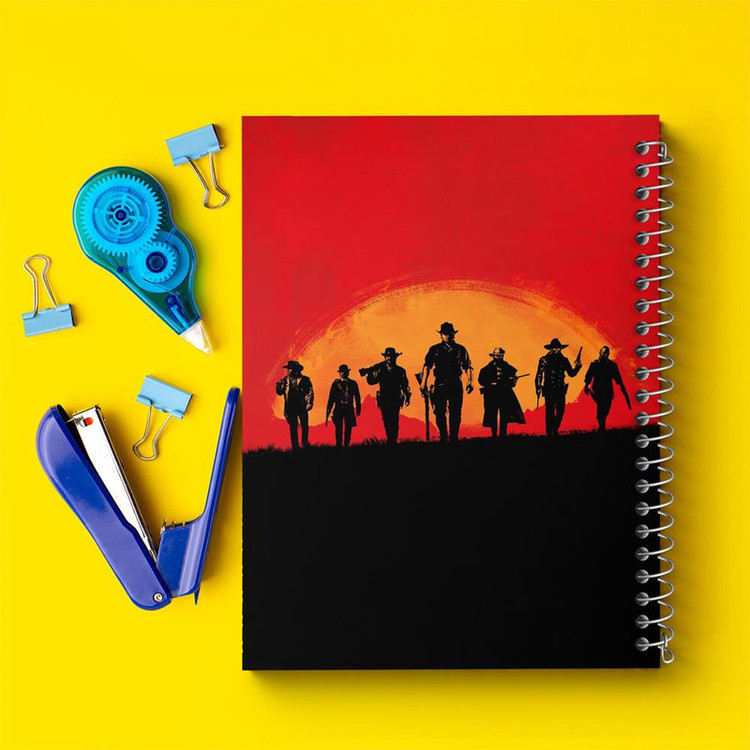 دفتر مشق 100 برگ خندالو طرح رد دد Red Dead کد 10291