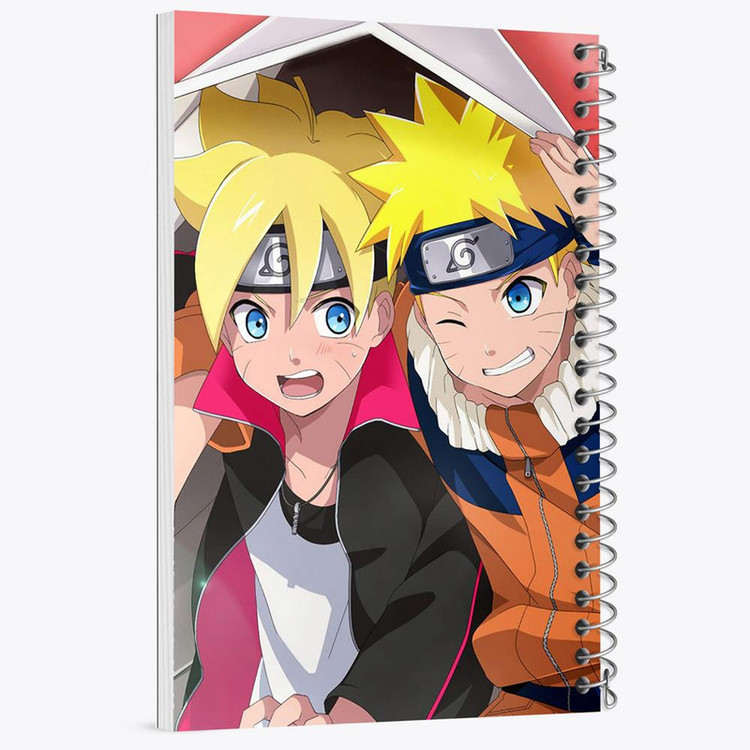 دفتر مشق 100 برگ خندالو طرح ناروتو و بوروتو انیمه ناروتو Naruto کد 11266