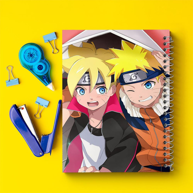 دفتر مشق 100 برگ خندالو طرح ناروتو و بوروتو انیمه ناروتو Naruto کد 11266