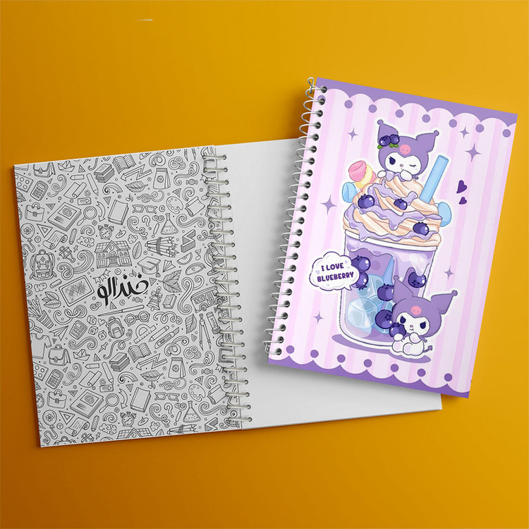 دفتر مشق 100 برگ خندالو طرح کرومی (Kuromi) کد N4203