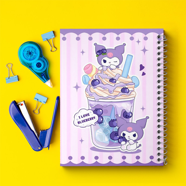 دفتر مشق 100 برگ خندالو طرح کرومی (Kuromi) کد N4203