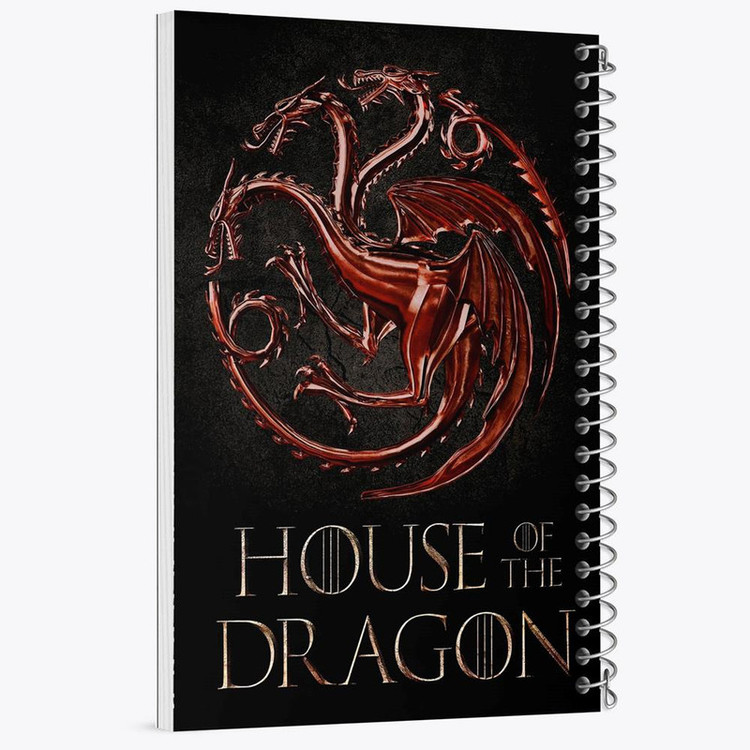دفتر مشق 100 برگ خندالو طرح سریال خاندان اژدهایان House of dragon کد 28514