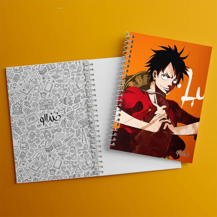 دفتر مشق 100 برگ خندالو طرح لوفی انیمه وان پیس One Piece کد 17260