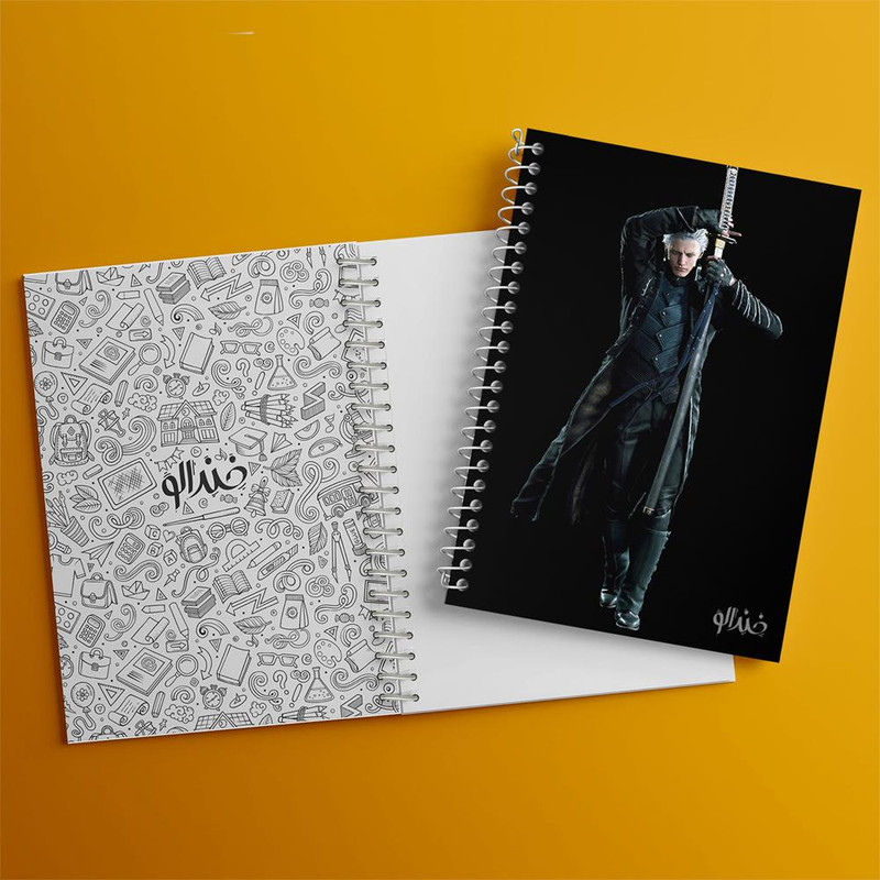 دفتر مشق 100 برگ خندالو طرح بازی دویل می کرای Devil May Cry کد 30231