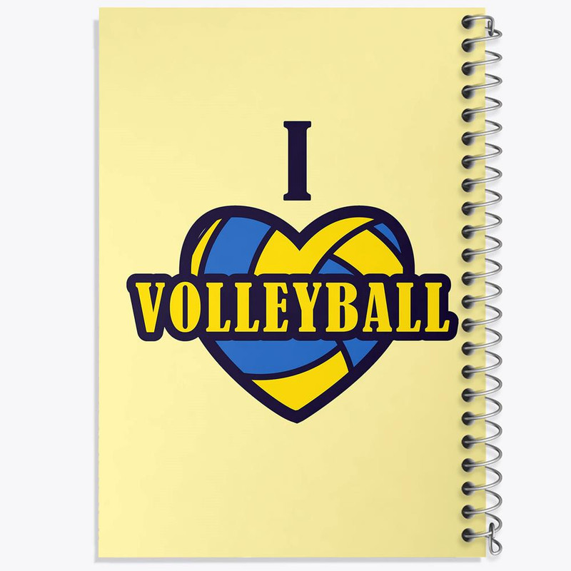 دفتر مشق 100 برگ خندالو طرح والیبال Volleyball کد 26417