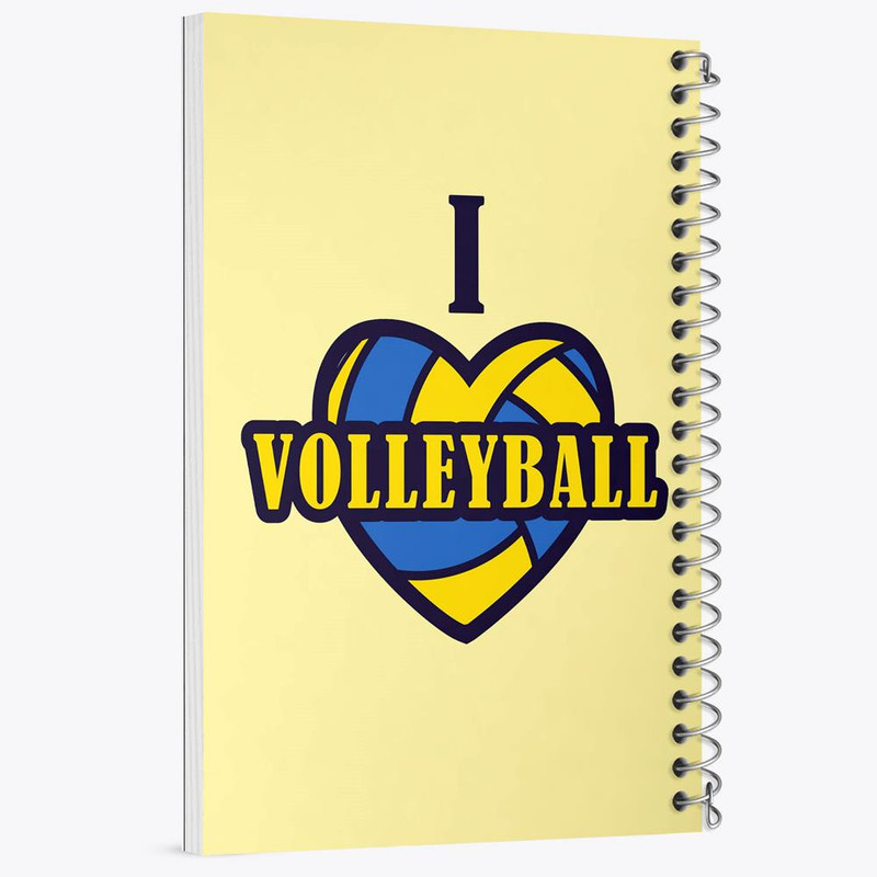 دفتر مشق 100 برگ خندالو طرح والیبال Volleyball کد 26417
