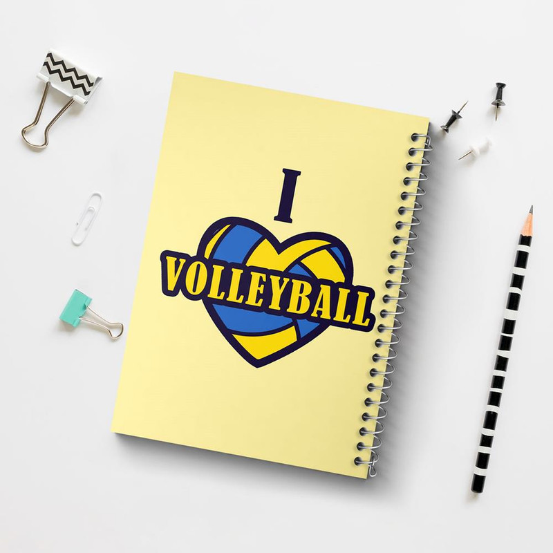دفتر مشق 100 برگ خندالو طرح والیبال Volleyball کد 26417