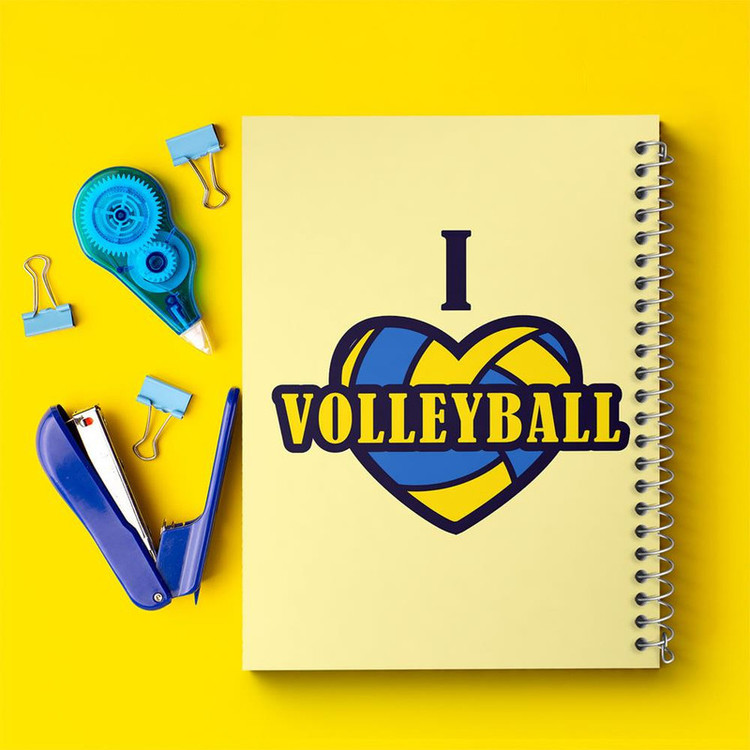 دفتر مشق 100 برگ خندالو طرح والیبال Volleyball کد 26417