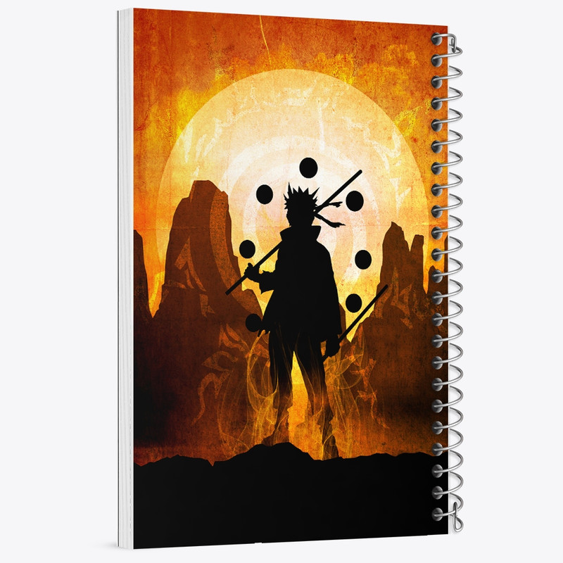 دفتر مشق 100 برگ خندالو طرح انیمه ناروتو (Naruto) کد F824