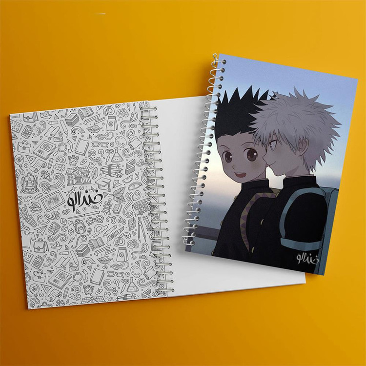 دفتر مشق 100 برگ خندالو طرح گون و کیلوا انیمه هانتر ایکس هانتر Hunter × Hunter کد 11931