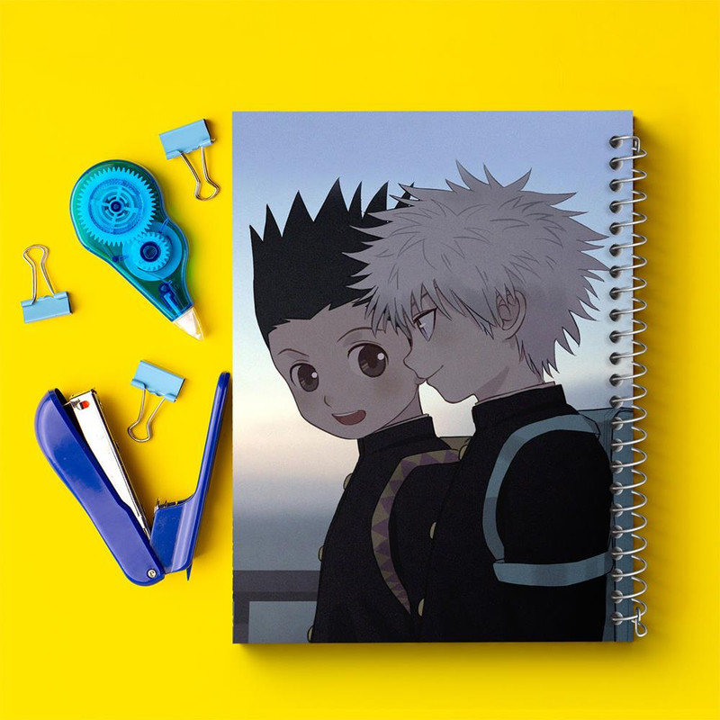 دفتر مشق 100 برگ خندالو طرح گون و کیلوا انیمه هانتر ایکس هانتر Hunter × Hunter کد 11931