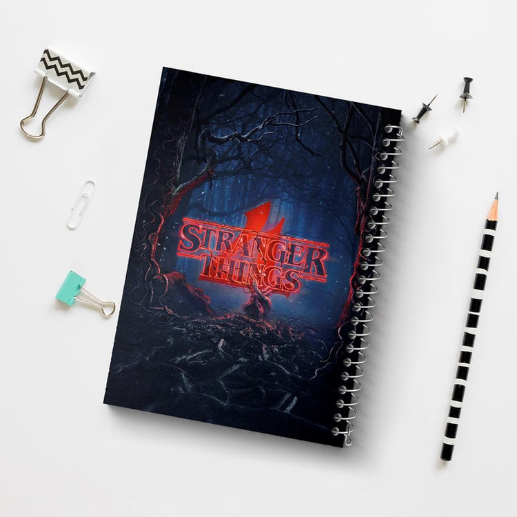 دفتر مشق 100 برگ خندالو طرح سریال استرنجر تینگز Stranger Things کد 19305