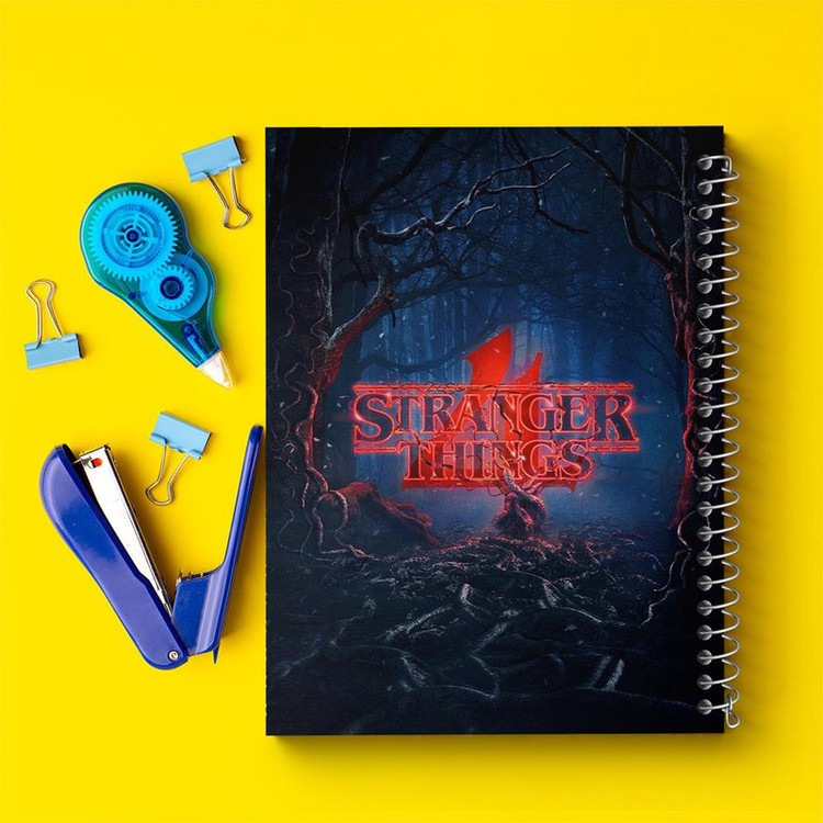 دفتر مشق 100 برگ خندالو طرح سریال استرنجر تینگز Stranger Things کد 19305