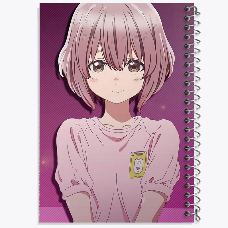 دفتر مشق 100 برگ خندالو طرح شوکو نیشیمیا انیمه سایلنت ویس A Silent Voice کد 15779