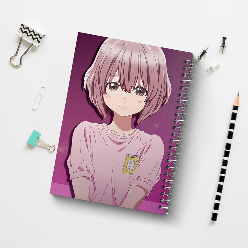 دفتر مشق 100 برگ خندالو طرح شوکو نیشیمیا انیمه سایلنت ویس A Silent Voice کد 15779