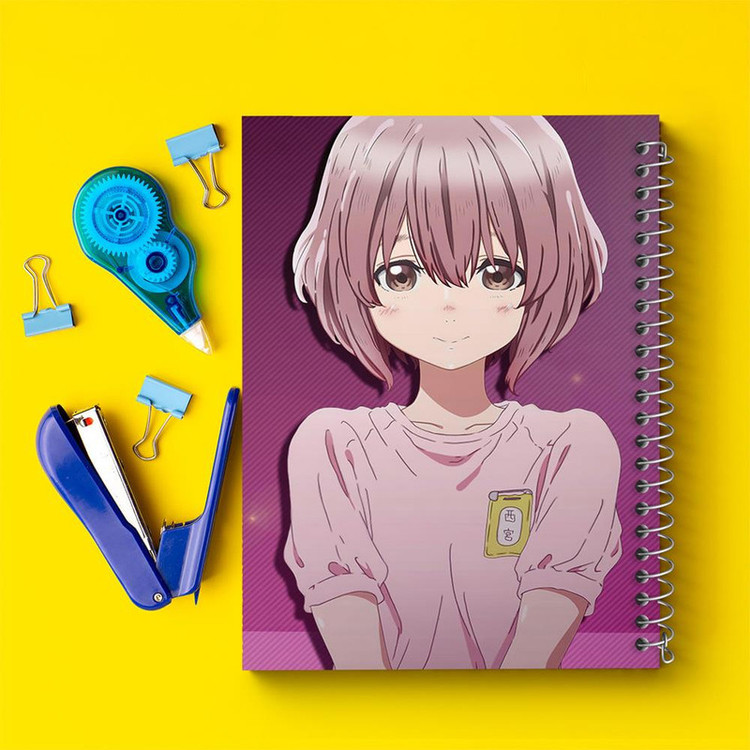 دفتر مشق 100 برگ خندالو طرح شوکو نیشیمیا انیمه سایلنت ویس A Silent Voice کد 15779