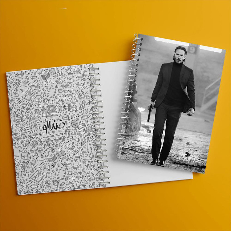 دفتر مشق 100 برگ خندالو طرح جان ویک John Wick کد 2947