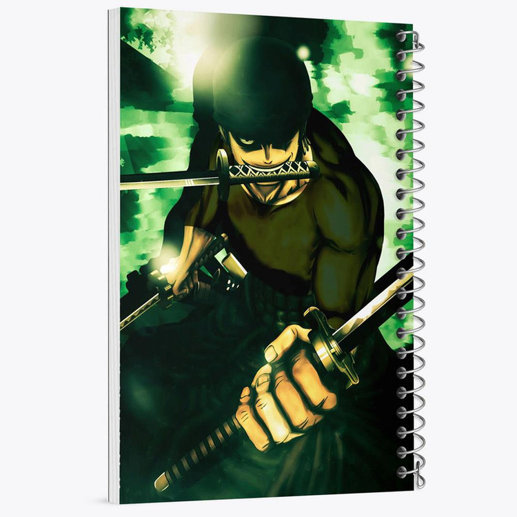دفتر مشق 100 برگ خندالو طرح زورو انیمه وان پیس One Piece کد 17269