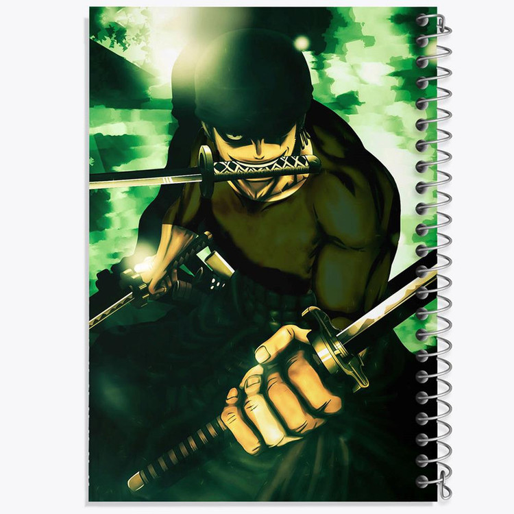 دفتر مشق 100 برگ خندالو طرح زورو انیمه وان پیس One Piece کد 17269