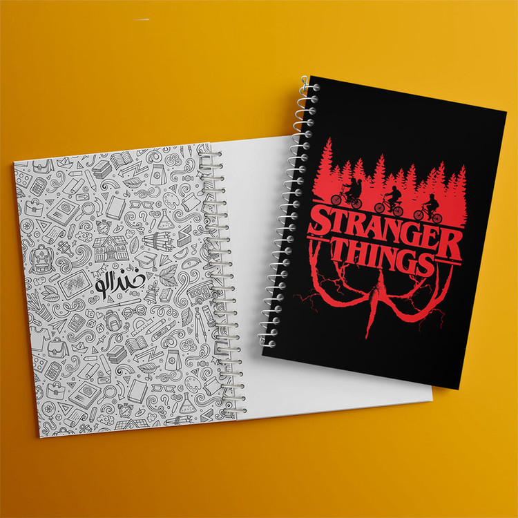 دفتر مشق 100 برگ خندالو طرح استرنجر تینگز (Stranger Things) کد N7719