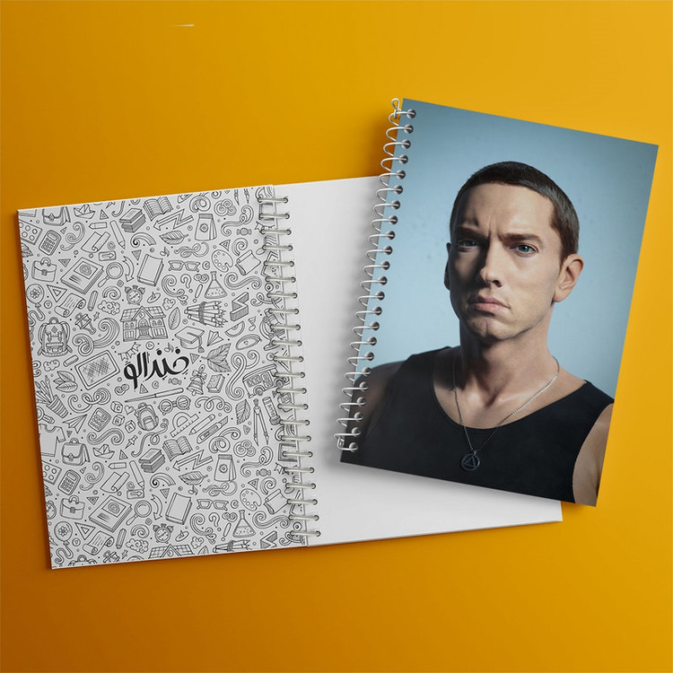 دفتر مشق 100 برگ خندالو طرح امینم (Eminem) کد F771