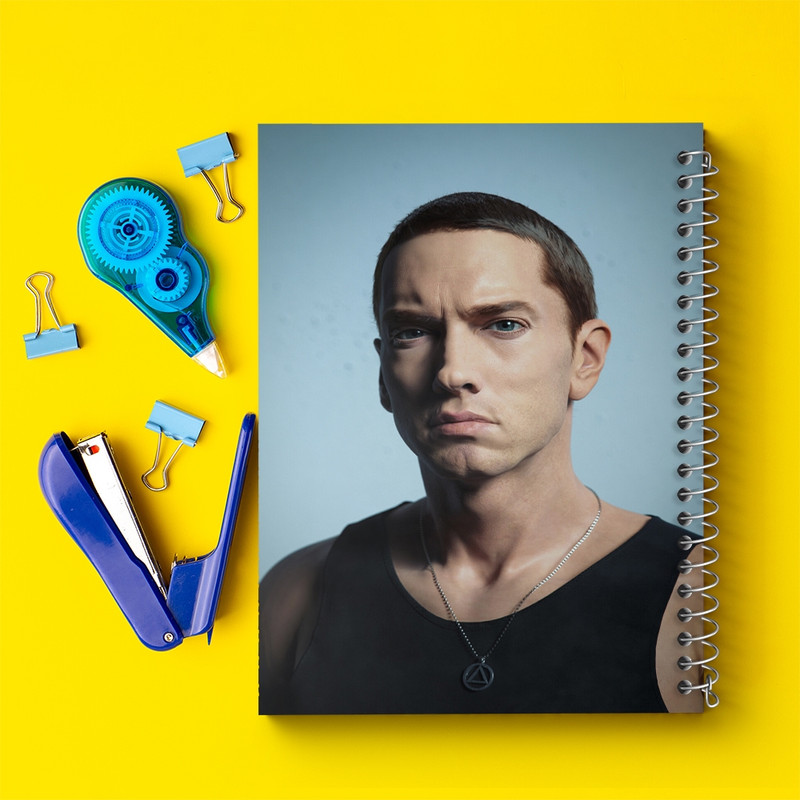 دفتر مشق 100 برگ خندالو طرح امینم (Eminem) کد F771