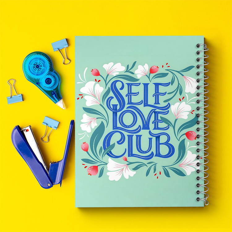 دفتر مشق 100 برگ خندالو طرح Self Love Club کد F7434