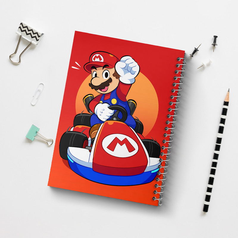 دفتر مشق 100 برگ خندالو طرح (Mario) بازی سوپر ماریو کد 31518