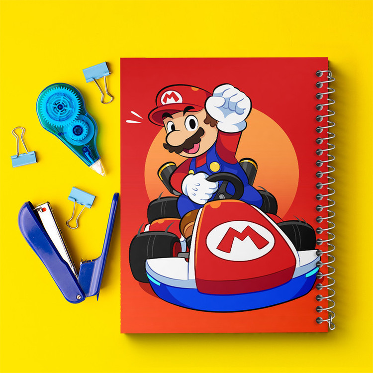 دفتر مشق 100 برگ خندالو طرح (Mario) بازی سوپر ماریو کد 31518