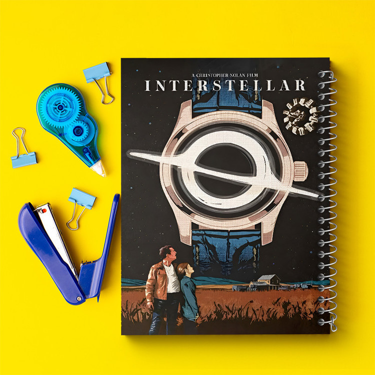 دفتر مشق 100 برگ خندالو طرح میان ستاره ای (Interstellar) کد F14179