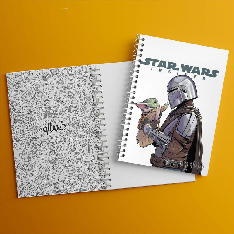 دفتر مشق 100 برگ خندالو طرح جنگ ستارگان Star Wars کد 10285