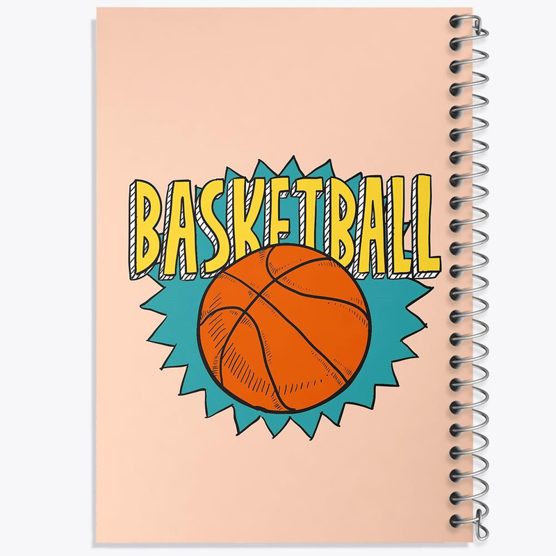 دفتر مشق 100 برگ خندالو طرح بسکتبال Basketball کد 26454