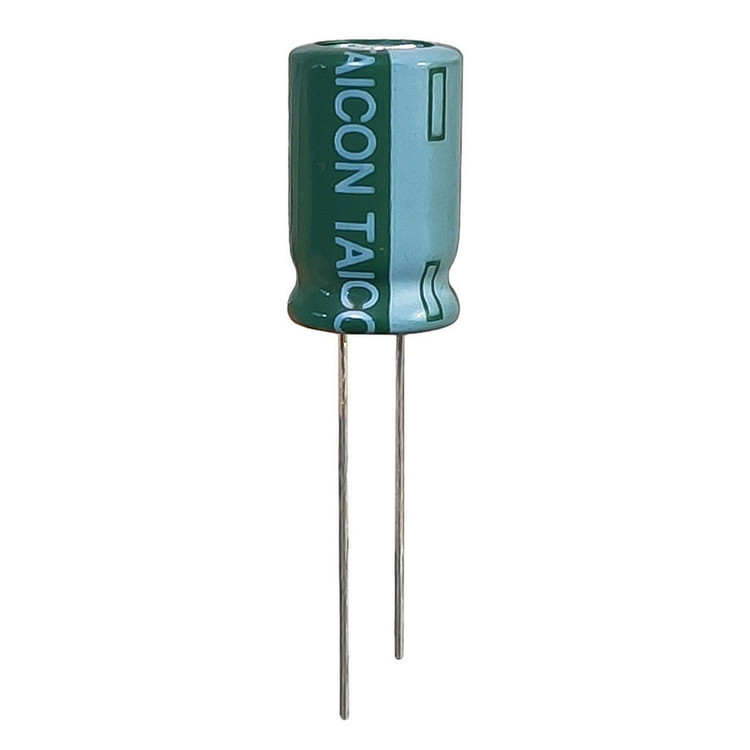خازن الکترولیت 1000 میکروفاراد 10 ولت تایکُن مدل TEC-100010 بسته 4 عددی