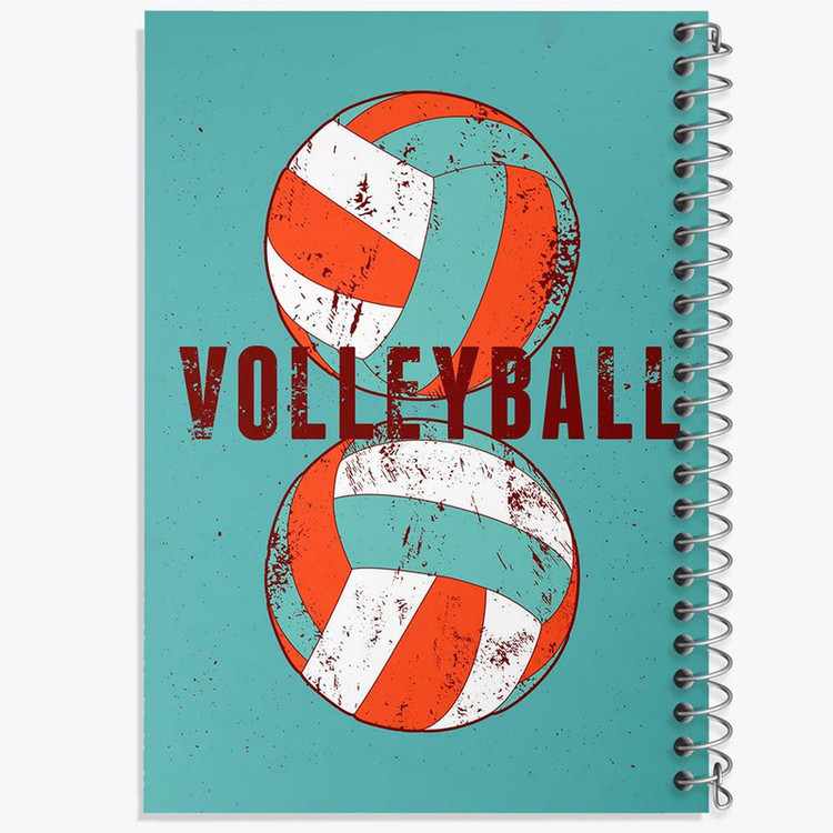دفتر مشق 100 برگ خندالو طرح والیبال Volleyball کد 26428