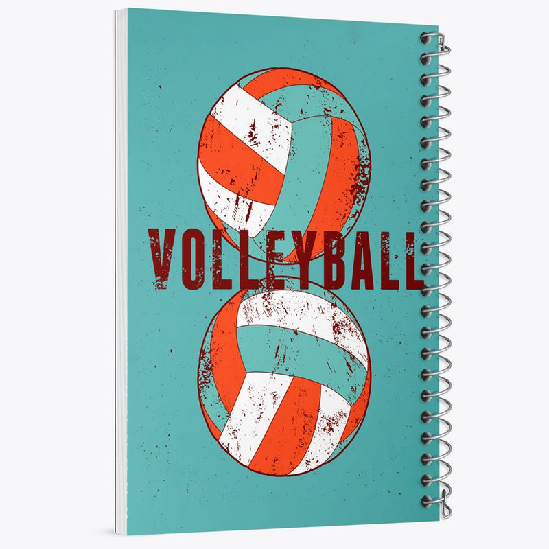 دفتر مشق 100 برگ خندالو طرح والیبال Volleyball کد 26428