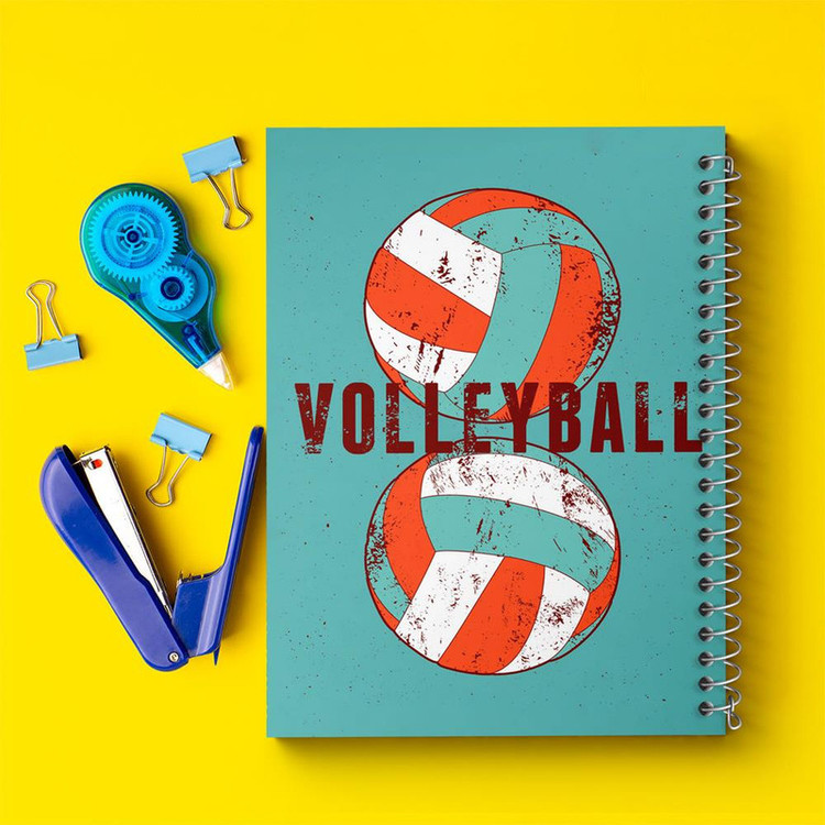 دفتر مشق 100 برگ خندالو طرح والیبال Volleyball کد 26428