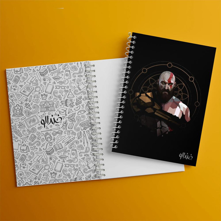 دفتر مشق 100 برگ خندالو طرح بازی گاد آف وار God Of War کد 28628