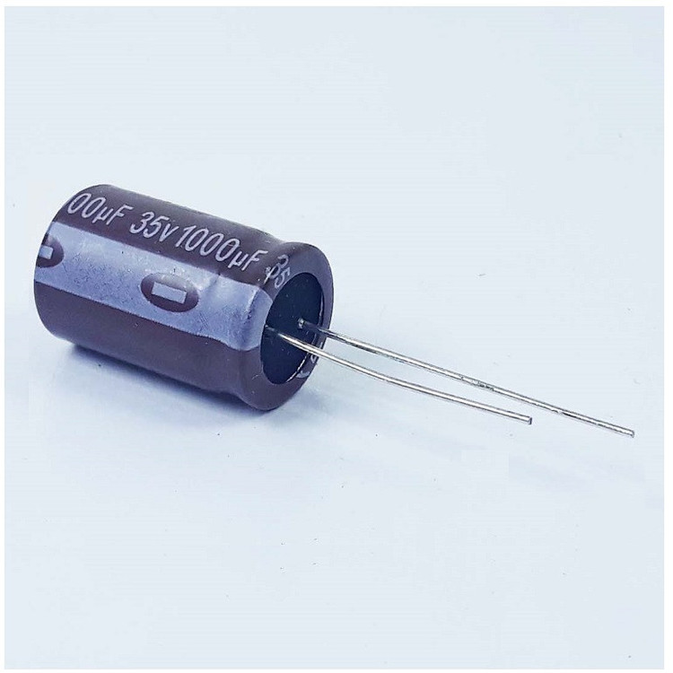 خازن الکترولیت 1000 میکروفاراد 35 ولت آکسبوم مدل TEC-10235 بسته 4 عددی