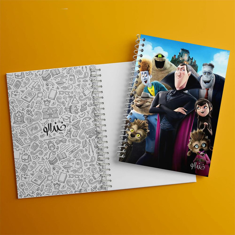دفتر مشق 100 برگ خندالو طرح هتل ترانسیلوانیا Hotel Transylvania کد 3740