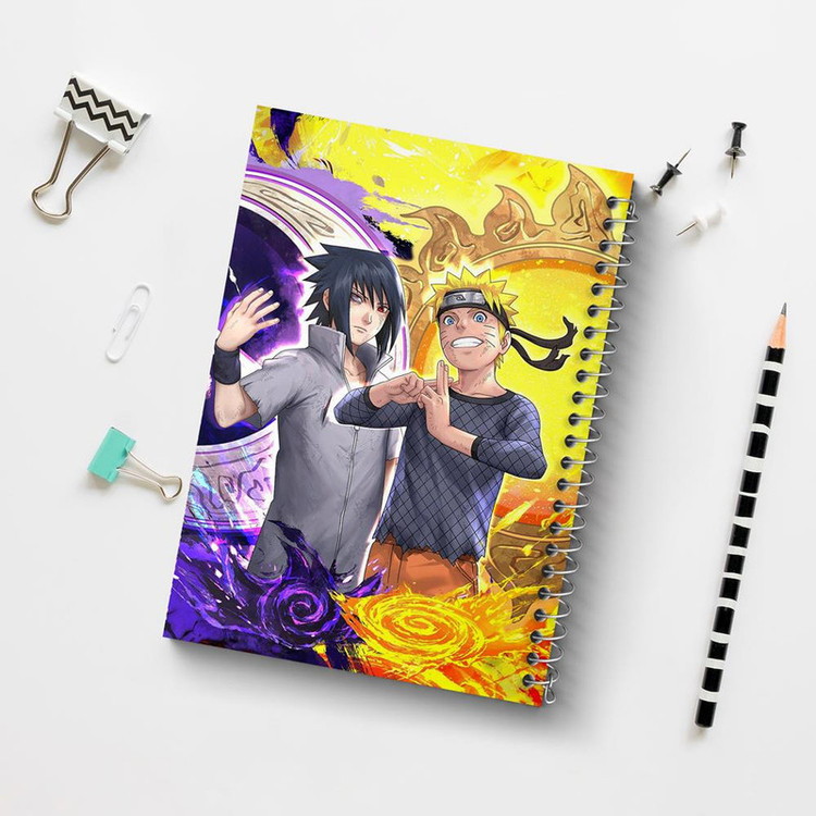 دفتر مشق 100 برگ خندالو طرح اوزوماکی و ساسکه انیمه ناروتو Naruto کد 4914