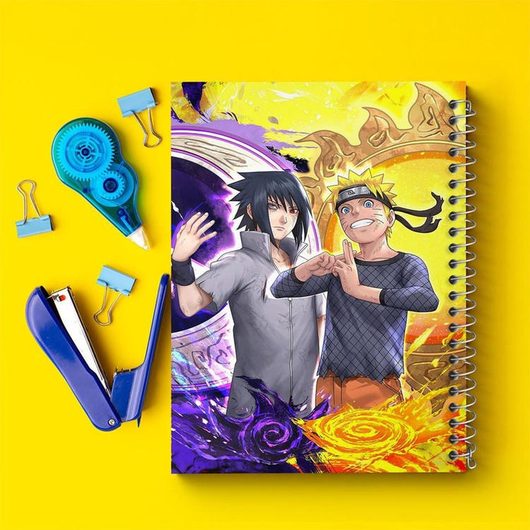 دفتر مشق 100 برگ خندالو طرح اوزوماکی و ساسکه انیمه ناروتو Naruto کد 4914