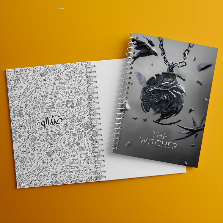 دفتر مشق 100 برگ خندالو طرح ویچر (The Witcher) کد F13616