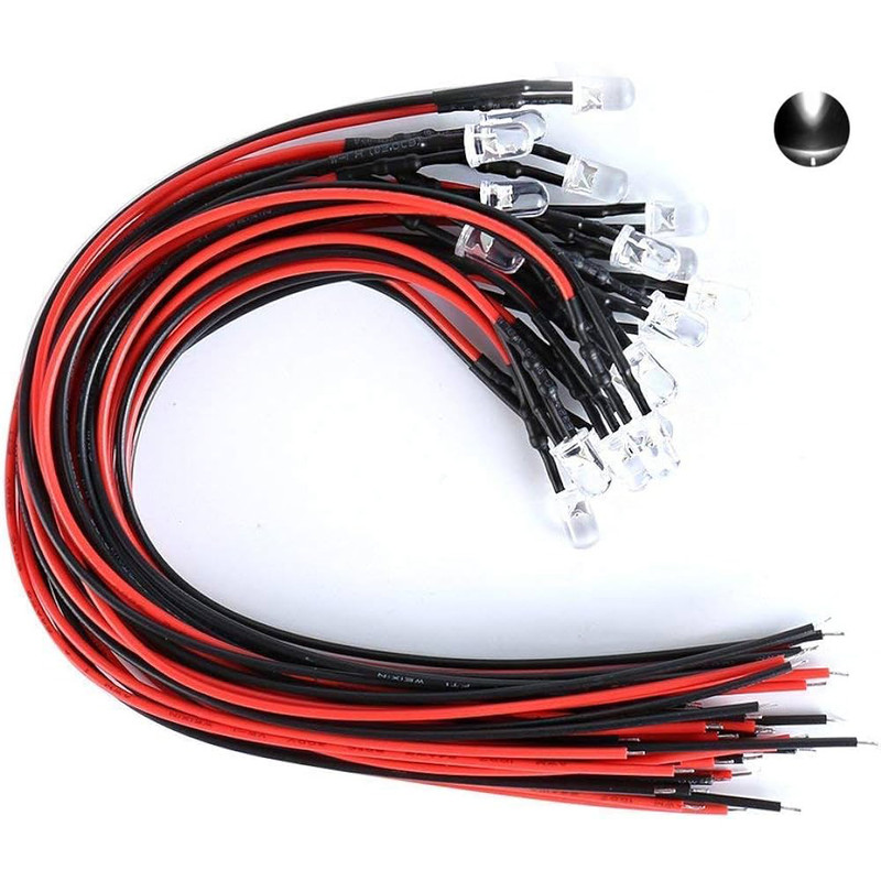 ال ای دی 12 ولت سفید هایبرایت اوال مدل HG-W1215 بسته 10 عددی