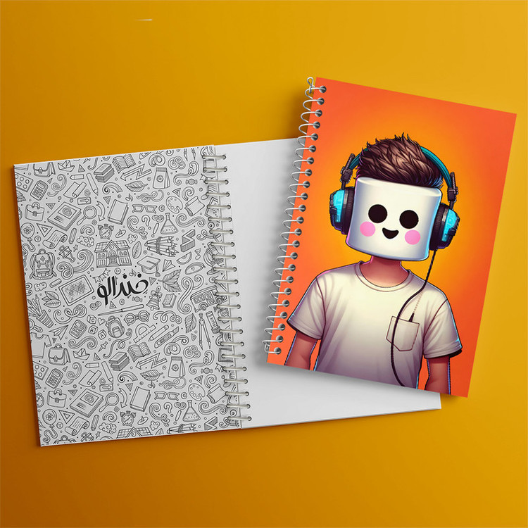 دفتر مشق 100 برگ خندالو طرح پسرانه کد F8019