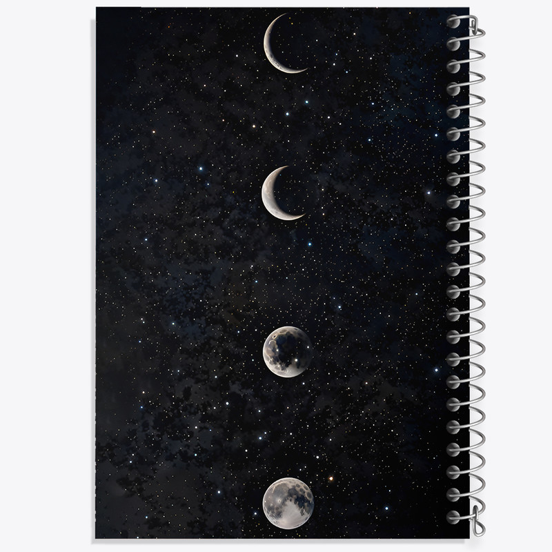 دفتر مشق 100 برگ خندالو طرح ماه (Moon) کد F11608