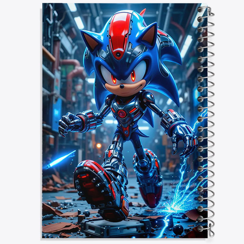 دفتر مشق 100 برگ خندالو طرح سونیک (Sonic) کد F12641