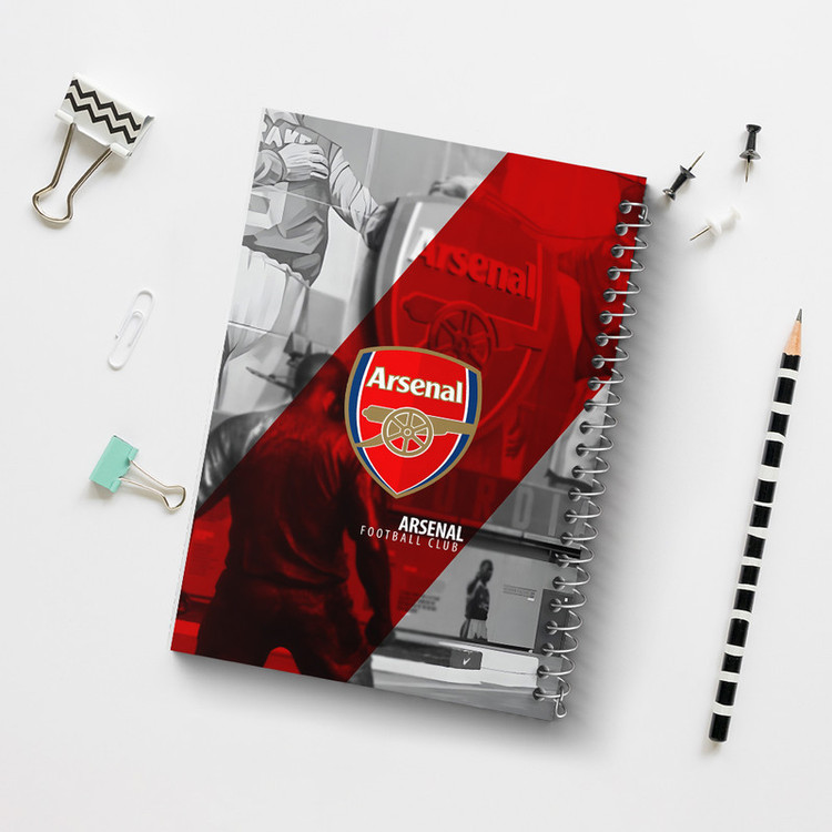 دفتر مشق 100 برگ خندالو طرح آرسنال (Arsenal) کد F6899