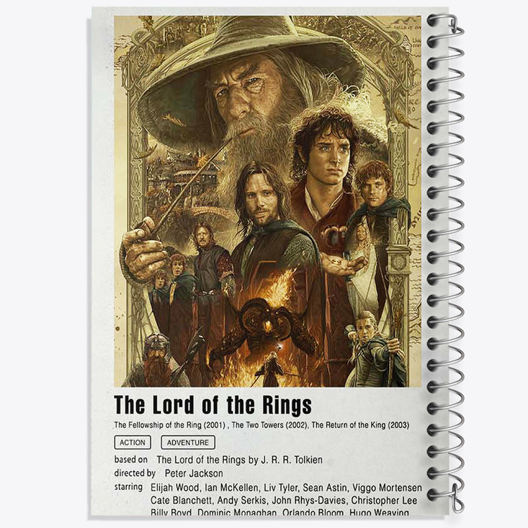 دفتر مشق 100 برگ خندالو طرح ارباب حلقه ها (Lord Of The Rings) کد F11944